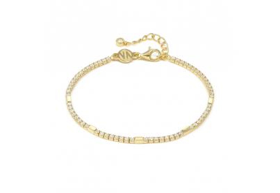 Nomination Petite Sparkle aranyozott ezüst tenisz karkötő