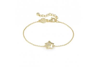 Nomination Petite Sparkle csillag aranyozott ezüst karkötő