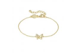 Nomination Petite Sparkle pillangó aranyozott ezüst karkötő