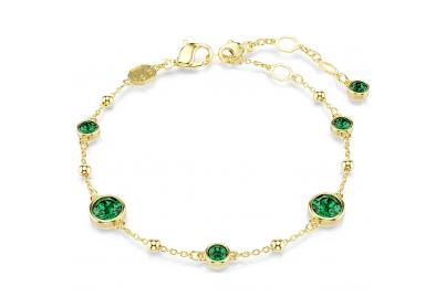Swarovski Imber karkötő zöld kristállyal