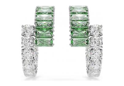 Swarovski Mátrix fülbevaló zöld kristállyal - 5732264