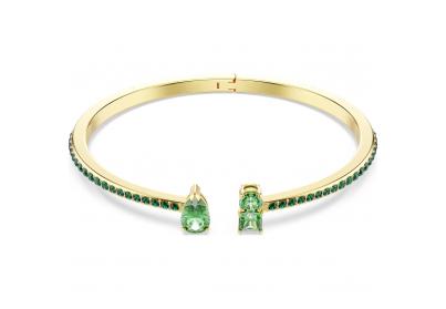 Swarovski Mátrix karperec zöld kristállyal