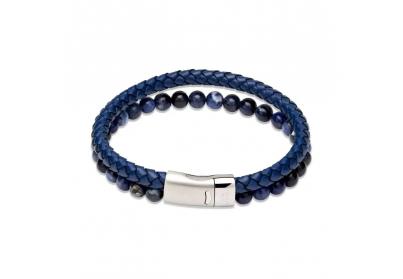 Unique férfi karkötő B498BLUE