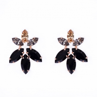 Black Orchid exkluzív fülbevaló