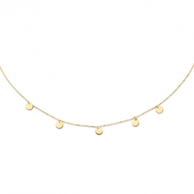 Jackie Gold nyaklánc arany lemezekkel - JKN20.045