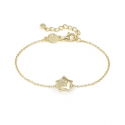 Nomination Petite Sparkle csillag aranyozott ezüst karkötő