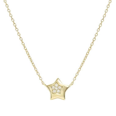 Nomination Petite Sparkle csillag aranyozott ezüst nyaklánc