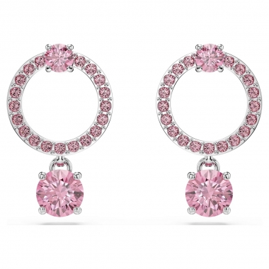 Swarovski Attract rózsaszín fülbevaló 5723565