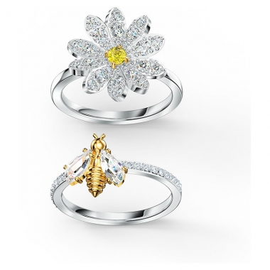 Swarovski flower gyűrű szett