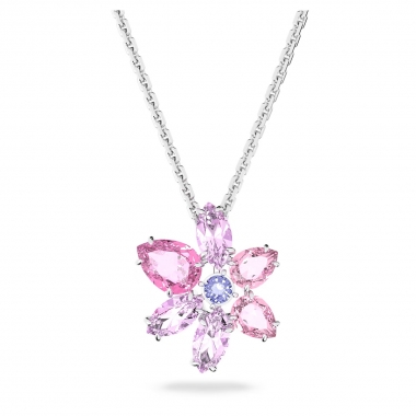 Swarovski Gema nyaklánc rózsaszín  medállal - 5662493