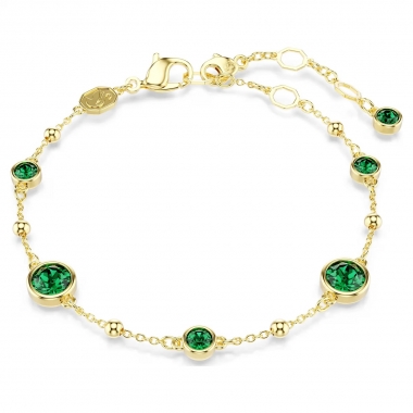 Swarovski Imber karkötő zöld kristállyal