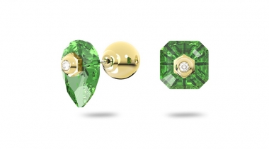 Swarovski Numina fülbevaló zöld kristállyal