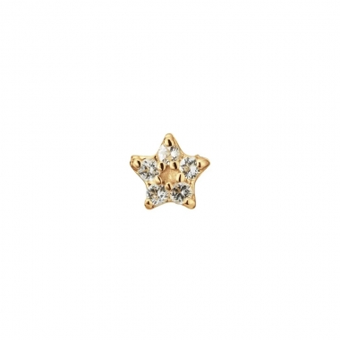 Jackie Gold arany fülpircing topázzal