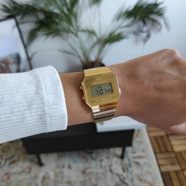 Casio Vintage férfi óra A700WEVG-9AEF