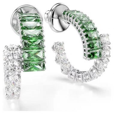 Swarovski Mátrix fülbevaló zöld kristállyal - 5732264