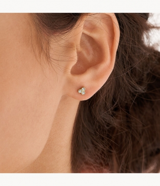 Fossil fülbevaló Trio Glitz