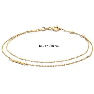Jackie Gold arany dupla karkötő - JKB20.072