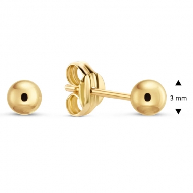 Jackie Gold arany gömb fülbevaló