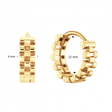 Jackie Gold Güell arany fülbevaló