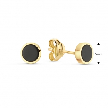 Jackie Gold Arany achát köves fülbevaló