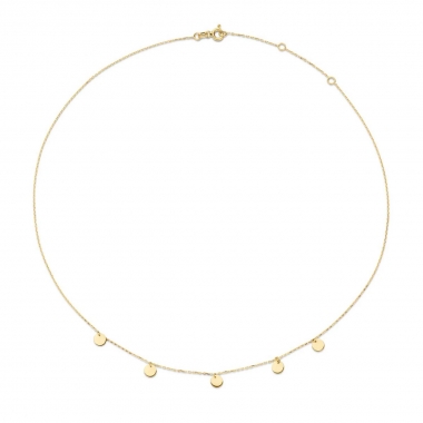 Jackie Gold nyaklánc arany lemezekkel - JKN20.045