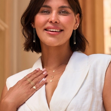Jackie Gold arany nyaklánc csepp medállal