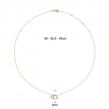 Jackie Gold Giro Doppio nyaklánc