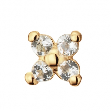 Jackie Gold virág alakú arany fülpiercing