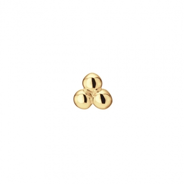 Jackie Gold tripla arany gömb fülpiercing