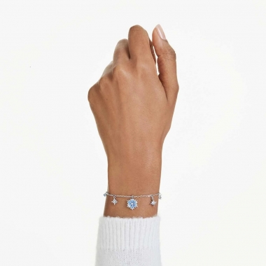 Swarovski Magic hópelyhes karkötő kék kristállyal 5734244
