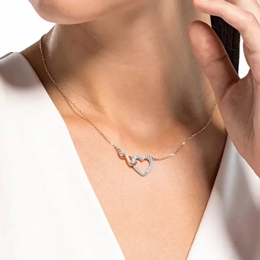 Swarovski Infinity Heart női nyaklánc