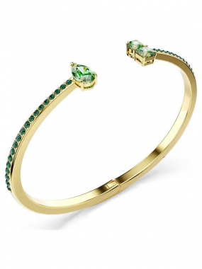 Swarovski Mátrix karperec zöld kristállyal
